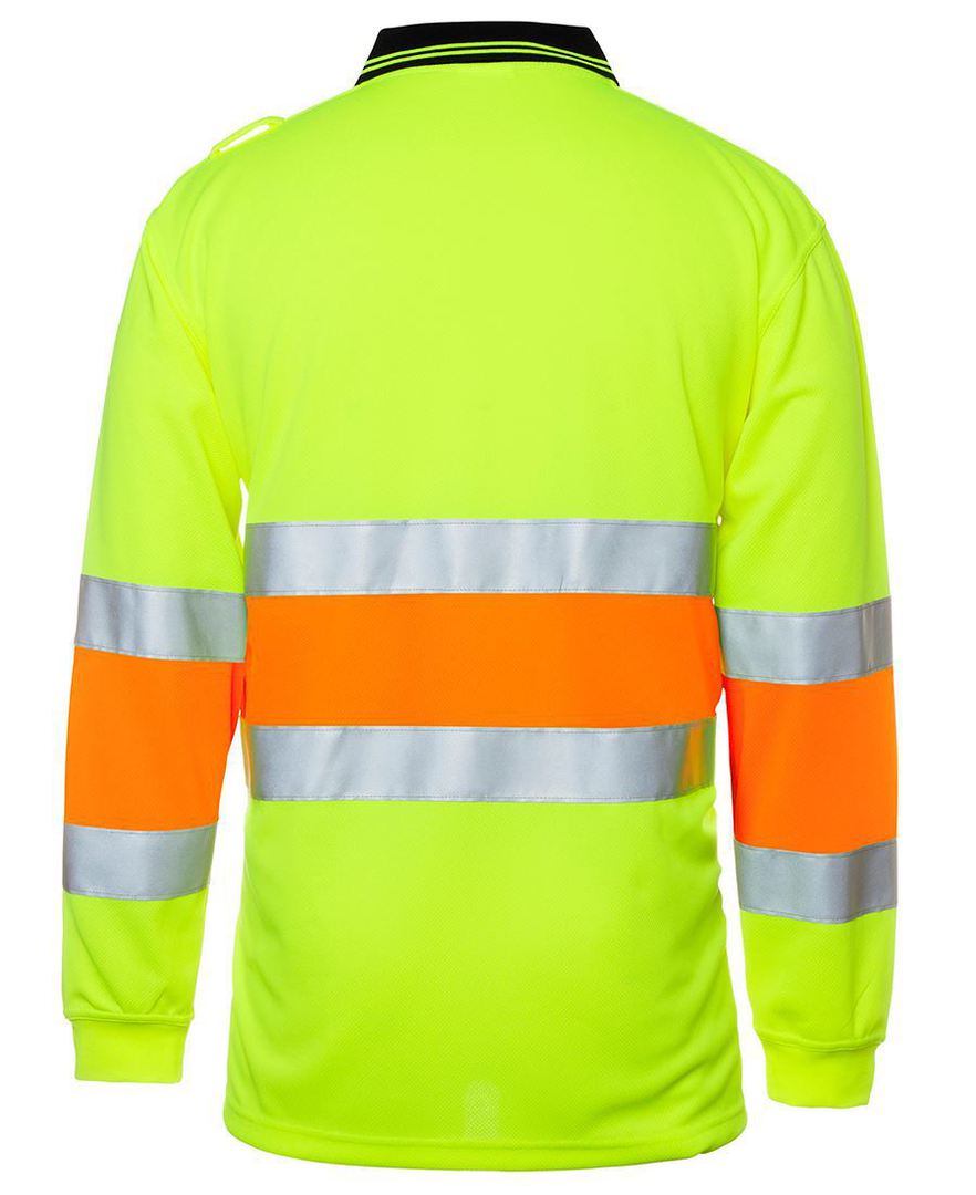 6QTDP JBs HV BIOMOTION (D+N) L/S POLO,"Long Sleeve BIO MOTION,  a safety essential for any work crew","<h3>Details</h3><ul>	<li> image 2